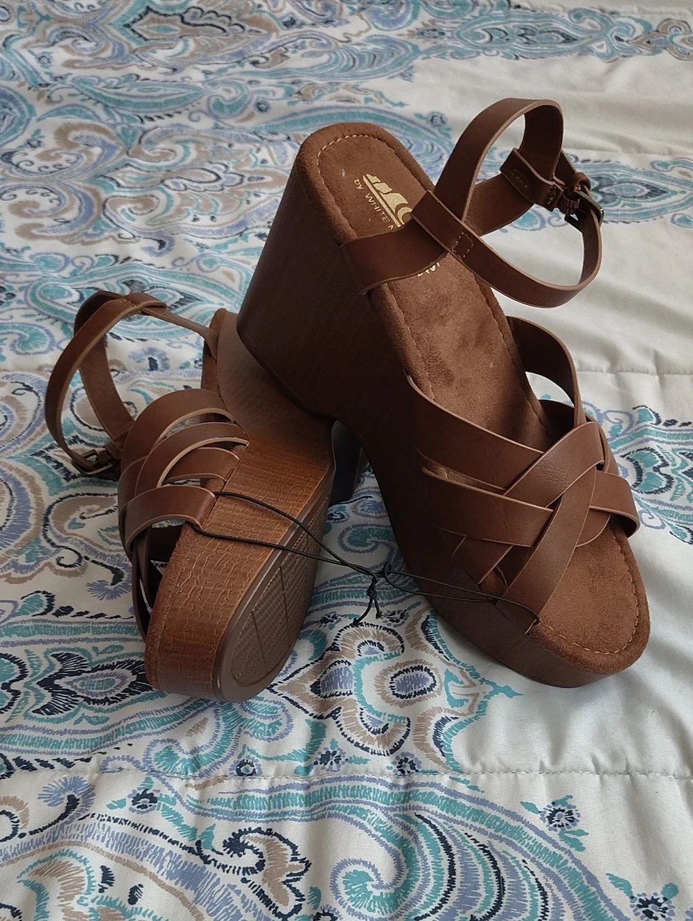 Cliffs by White Mountain Brown Zest Strappy 3.5